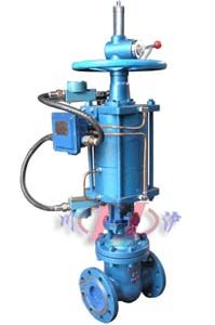 气动闸阀(配方形活塞式汽缸)