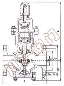 波纹管减压阀 结构图