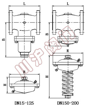 ZZL自力式流量调节阀结构图